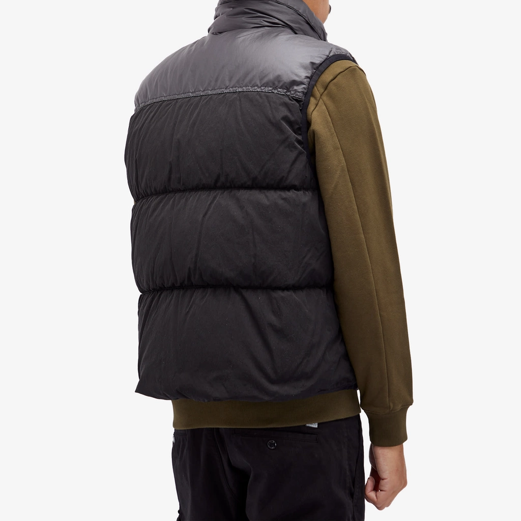 CP Company Men's Chrome-R Mixed Down Vest Black